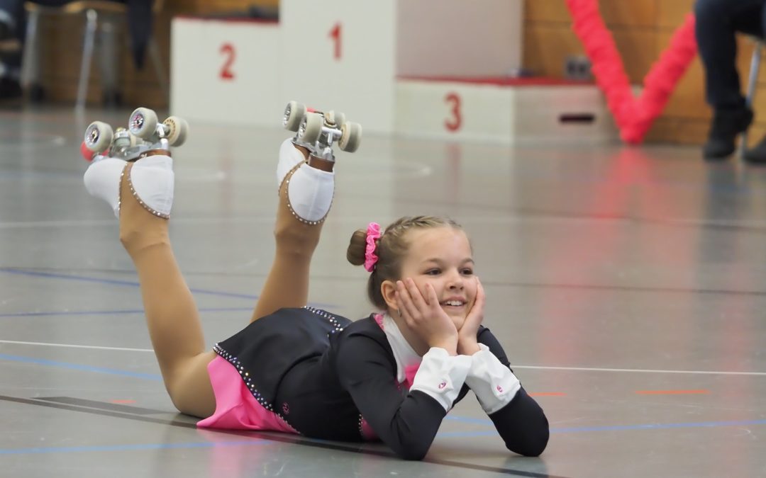 Das Rollkunstlauf Team beim Löwenpokal