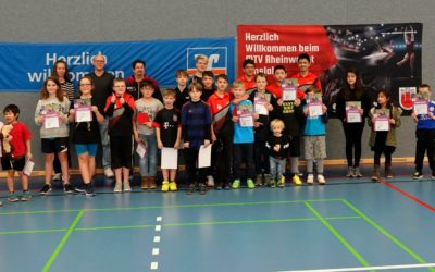 Die neuen mini-Meister heißen Isabel Heinze, Noah Ernek, Maximilian Maaser und Sam Nienhaus