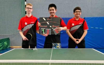 Tischtennis-Nachwuchsmannschaften mit erfolgreichem Wochenende