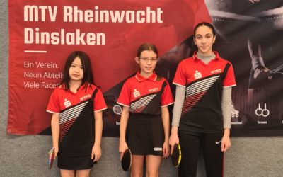 Mädchen-Tischtennismannschaft gewinnt Jugendförderpreis 2022