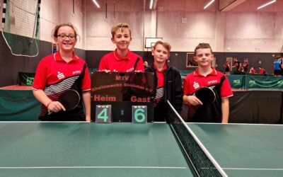 Schwacher Spieltag für den TT-Nachwuchs