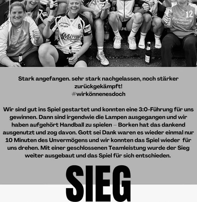 Die Siegesserie der Damenmannschaft geht weiter