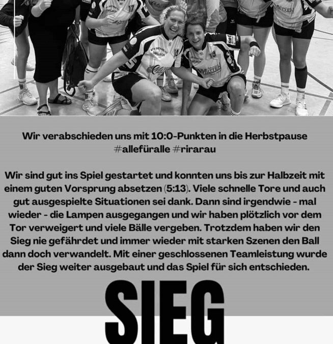 Die Damen verabschieden sich mit dem 5. Sieg in Folge in die Herbstpause